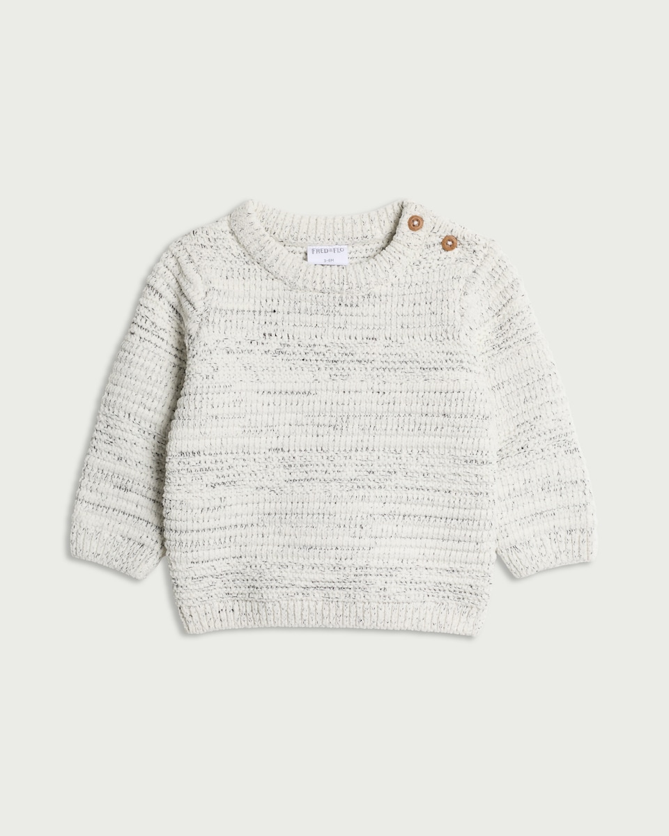 F&F Baby Chenille Textured Jumper in Cream
