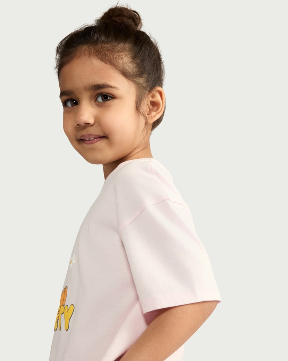 image 1 of Tweety Pie Pure Cotton T-Shirt in Pink