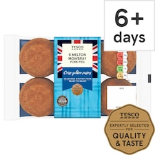 Tesco Melton Mowbray Pork Pies 6 Pack 300g