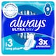image 1 of Always Ultra Size 3 Night With Wings Sanitary Towels 9 Pack
