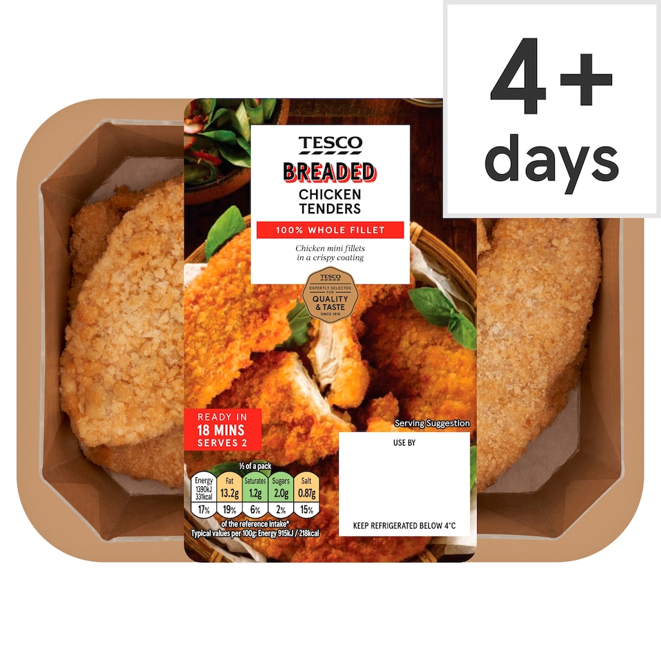Tesco Breaded Chicken Tenders 320g