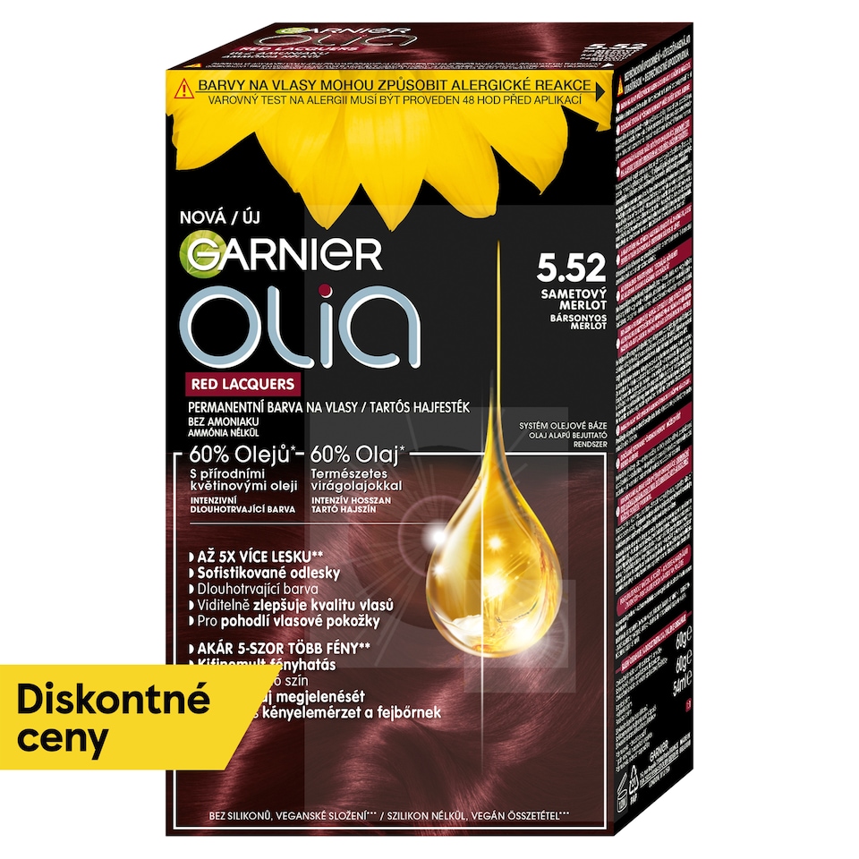 Garnier Olia permanentná farba na vlasy 5.52 zamatový merlot