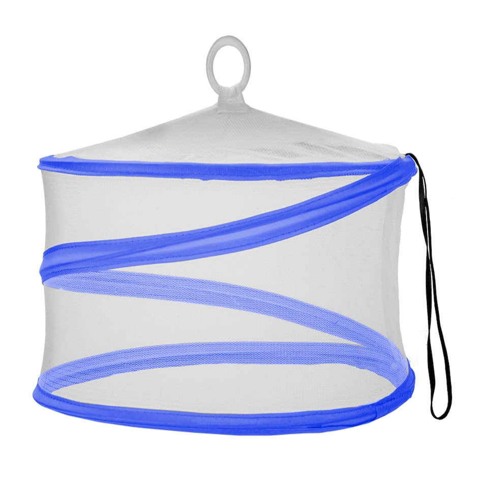Outdoor Living White & Blue Pop Up Food Cover