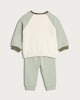 image 2 of F&F Baby 2-Piece Cotton Rich Dino Club Sweatshirt and Joggers Set in Multi
