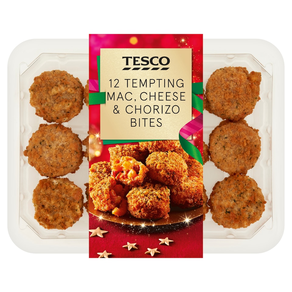 Tesco 12 Mac and Cheese Bites with Smoky Chorizo 270g