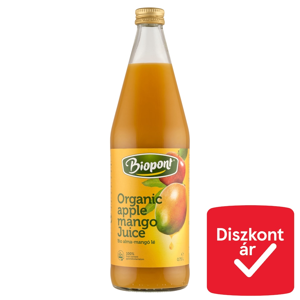 Biopont Organic Apple Mango Juice 0,75 l