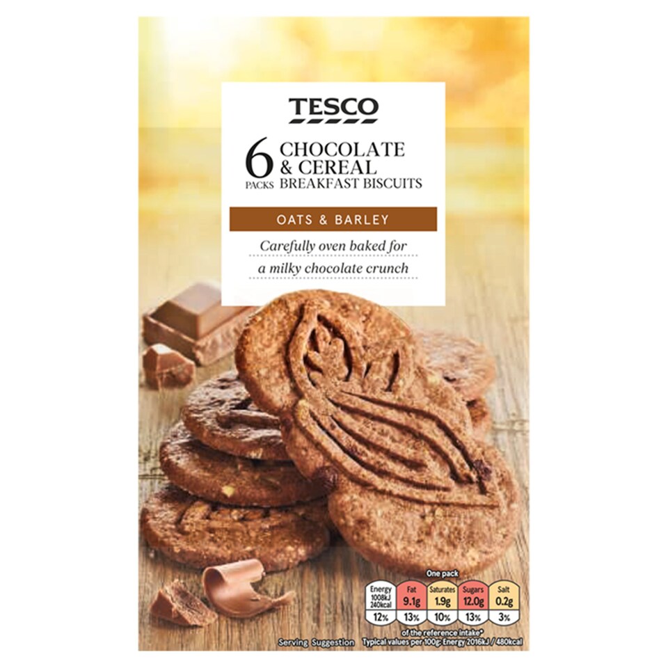 Tesco Chocolate Breakfast Biscuits 300G