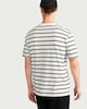 image 3 of The F&F Edit Linen Rich Striped T-Shirt in Ecru