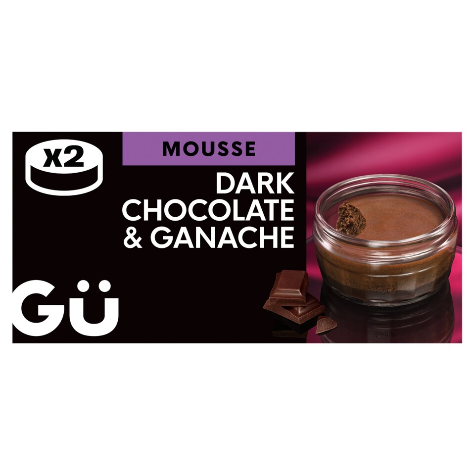 image 1 of Gu Dark Chocolate Mousse & Ganache 2X70g