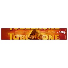 Toblerone Limited Edition Milk Chocolate with Crispy Salted Caramel Pieces 100g