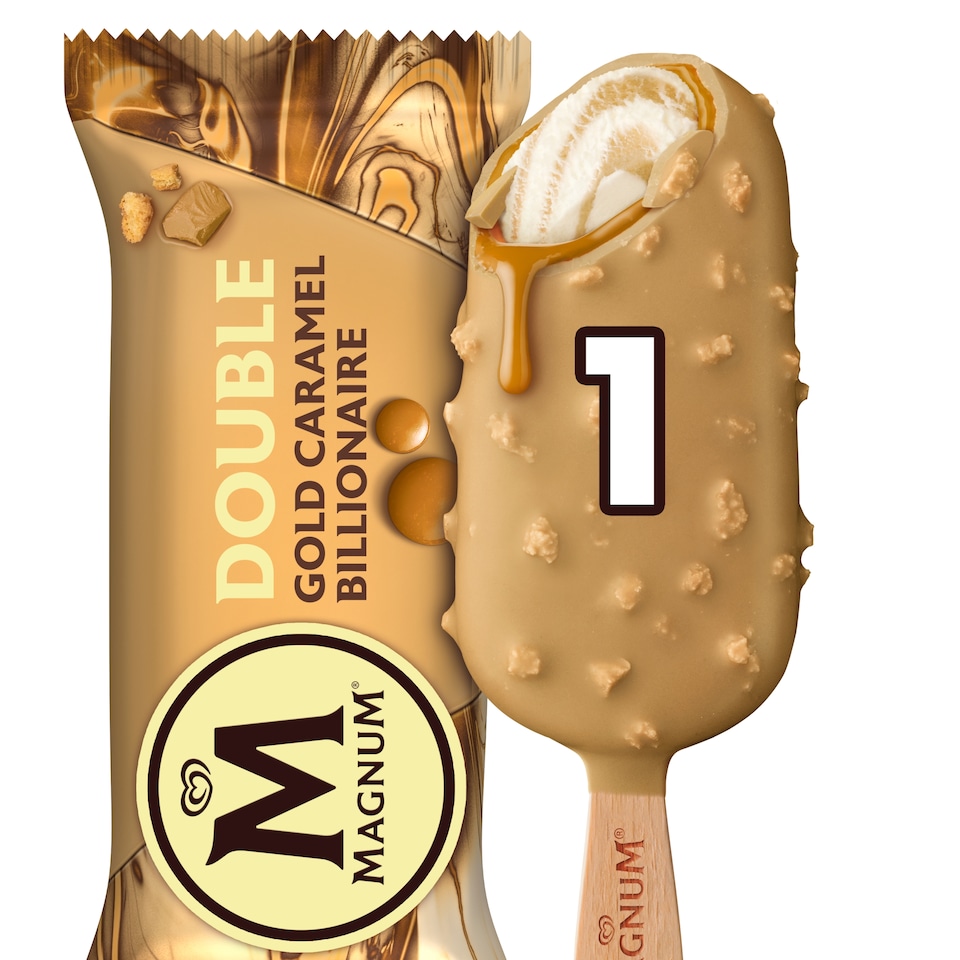 image 1 of Magnum Double Gold Caramel Billionaire Ice Cream Stick 85ml