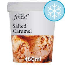 Tesco Finest Cornish Sea Salted Caramel Ice Cream 480Ml