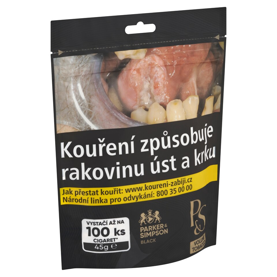 Parker & Simpson Black tabák ke kouření 45g