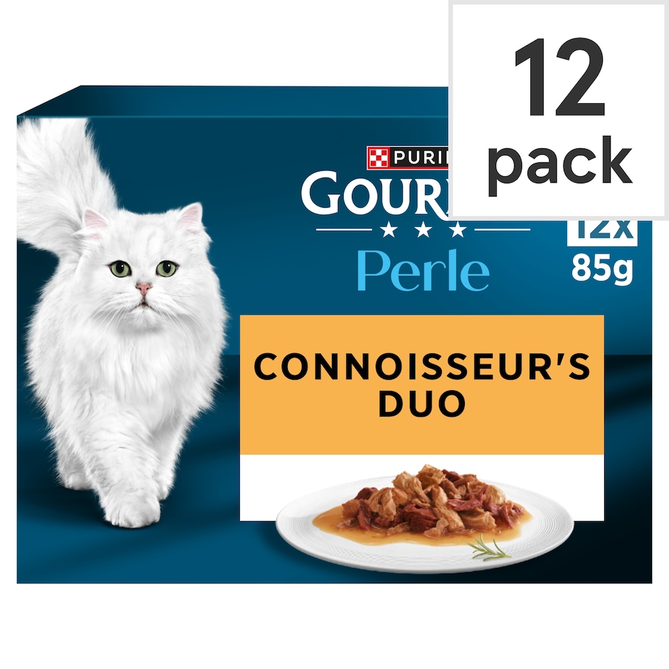 image 1 of GOURMET Perle Connoisseur's Collection in Gravy Wet Cat Food 12x85g