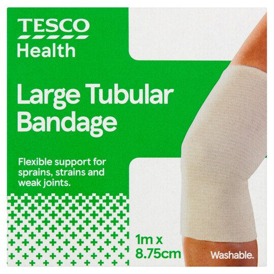 Tesco Elasticated Tubular Bandage 8.75M X 1M Large Tesco Groceries