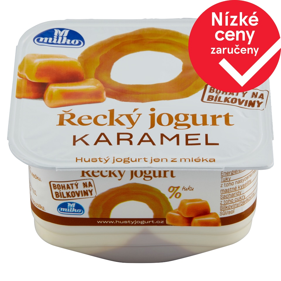 Milko Řecký jogurt 0% karamel 140g