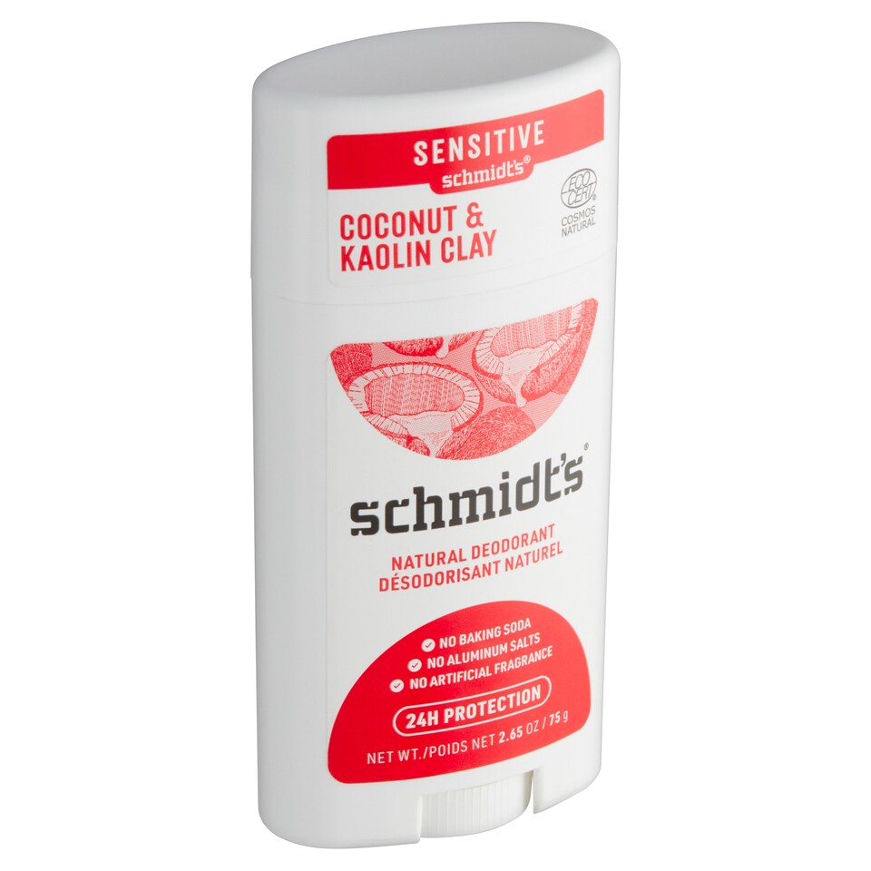 image 1 of Schmidt's Sensitive Coconut & Kaolin Clay Deodorant 58 ml