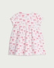 image 2 of F&F Baby Cotton Rich Bow Dress in Pink