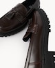 image 3 of F&F Tassel Trim Chunky Loafers in Brown
