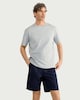 image 1 of The F&F Edit Cotton Rich Pleated Shorts in Blue