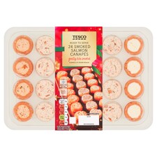 Tesco 24 Smoked Salmon Canapes 200G
