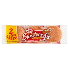 Bunster Seeded Big Bun 4Pack+2Free