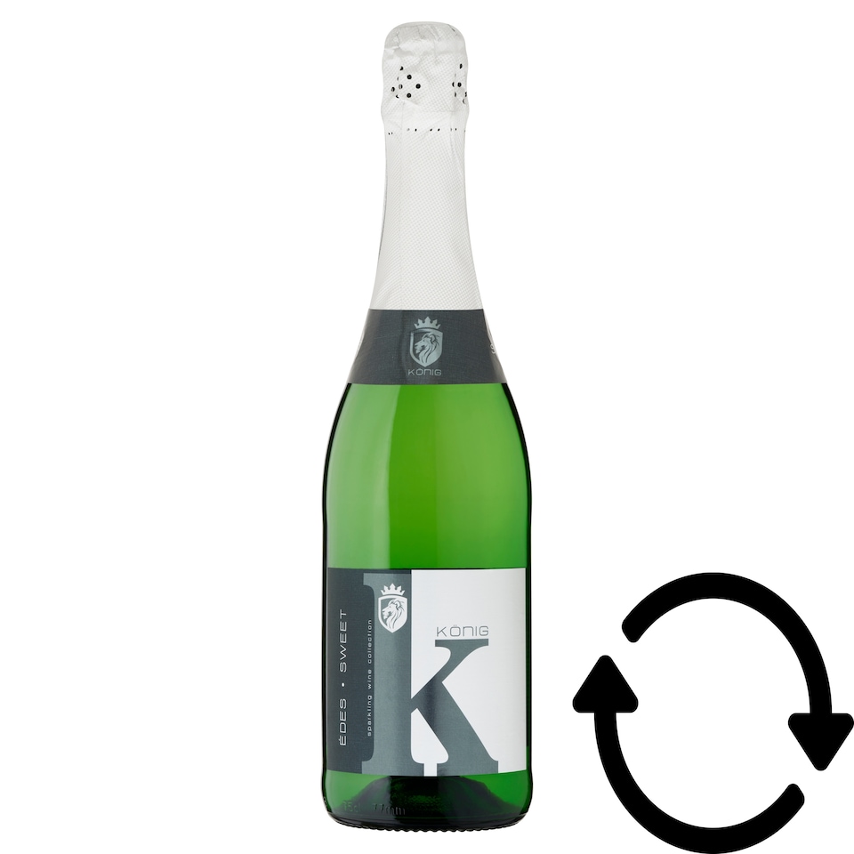 König édes fehér pezsgő 10,5% 0,75 l  1. kép