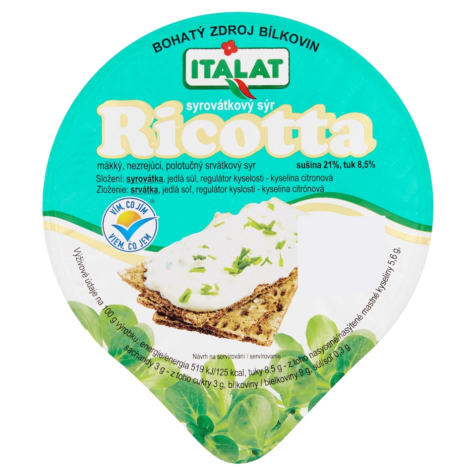 Obrázek 1 pro produkt Italat Ricotta 200g