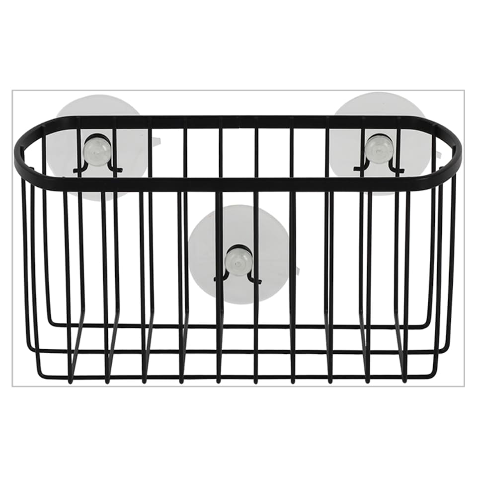 image 1 of F&F Home Black Wire Suction Caddy