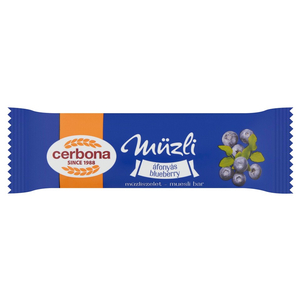 image 1 of Cerbona Blueberry Muesli Bar 20 g