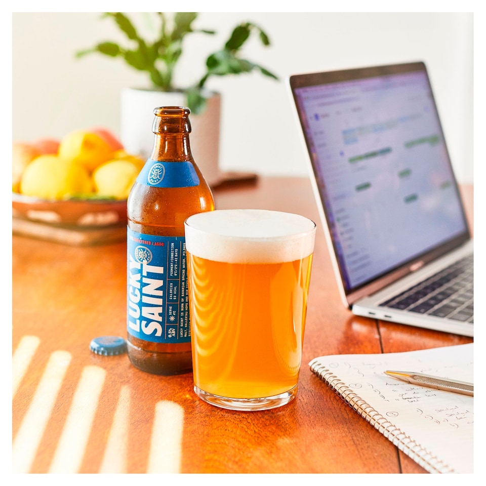 image 1 of Lucky Saint Unfiltered Lager 330Ml