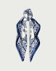image 1 of F&F Satin Paisley Print Scarf in Navy