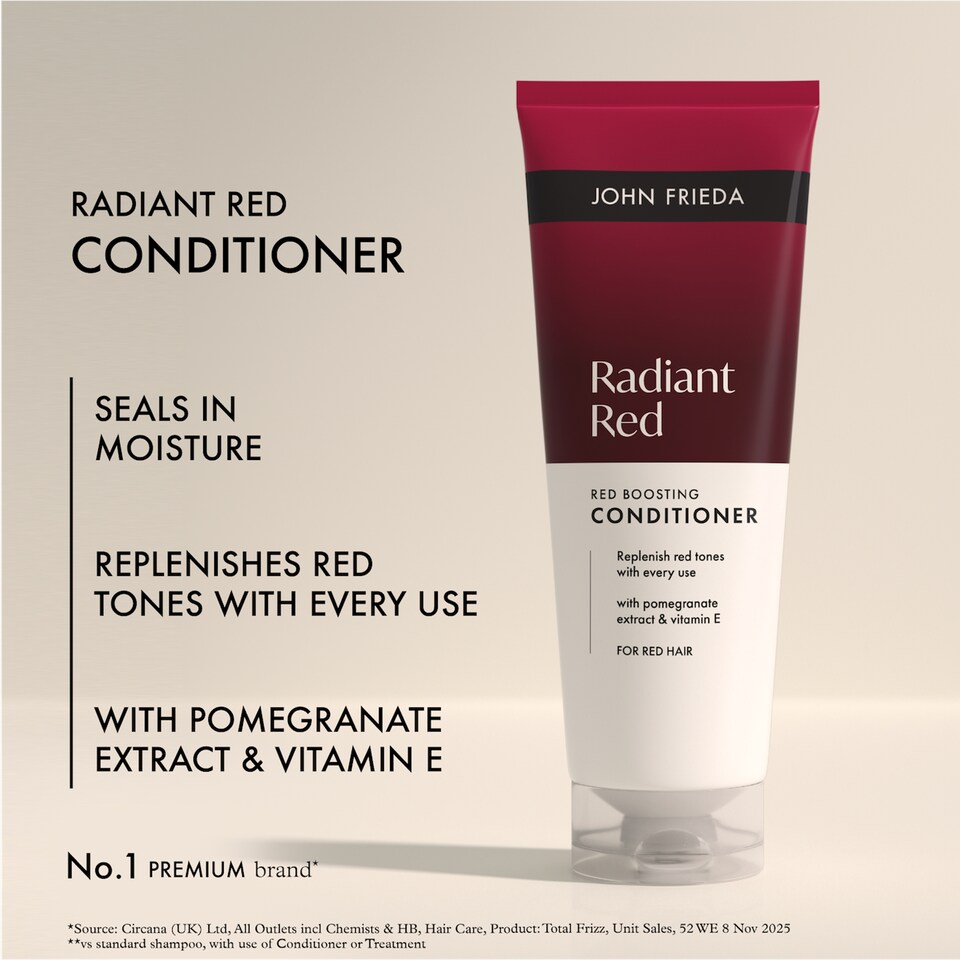 image 1 of John Frieda Radiant Red Red Boosting Conditioner 250ml