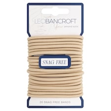 Leo Bancroft Snagfree Wide Hairbands Blonde 20 Pack