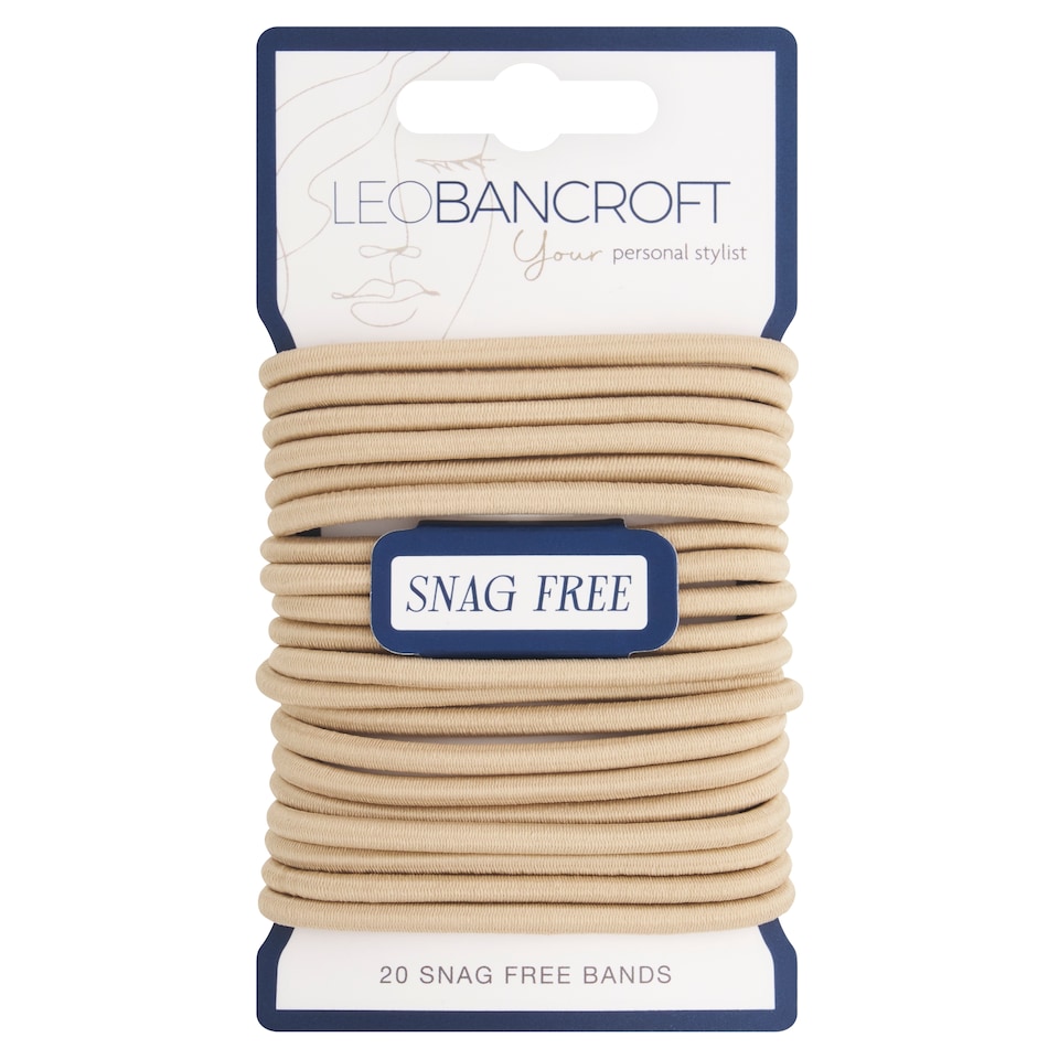 Leo Bancroft Snagfree Wide Hairbands Blonde 20 Pack