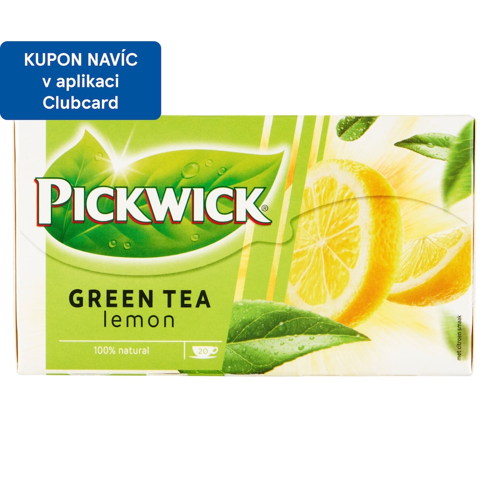Obrázek 1 pro produkt Pickwick Zelený čaj aromatizovaný s citronovým oplodím 20 x 2g (40g)
