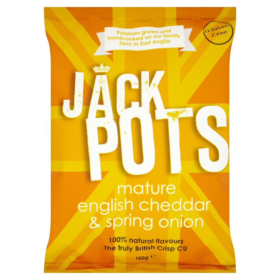 JackPots Matr Cheddar & Onion Crisps 150g (L)