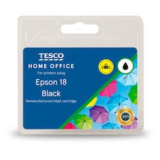 Tesco Remanufactured Epson 18 Black Ink Cartridge