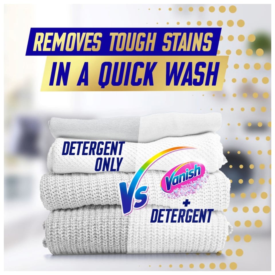 image 1 of Vanish Gold Oxi Action Laundry Stain Remover Powder Whites 850g
