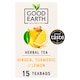 image 1 of Good Earth Herbal Tea Lemon, Ginger & Turmeric 15 Tea Bags 42g