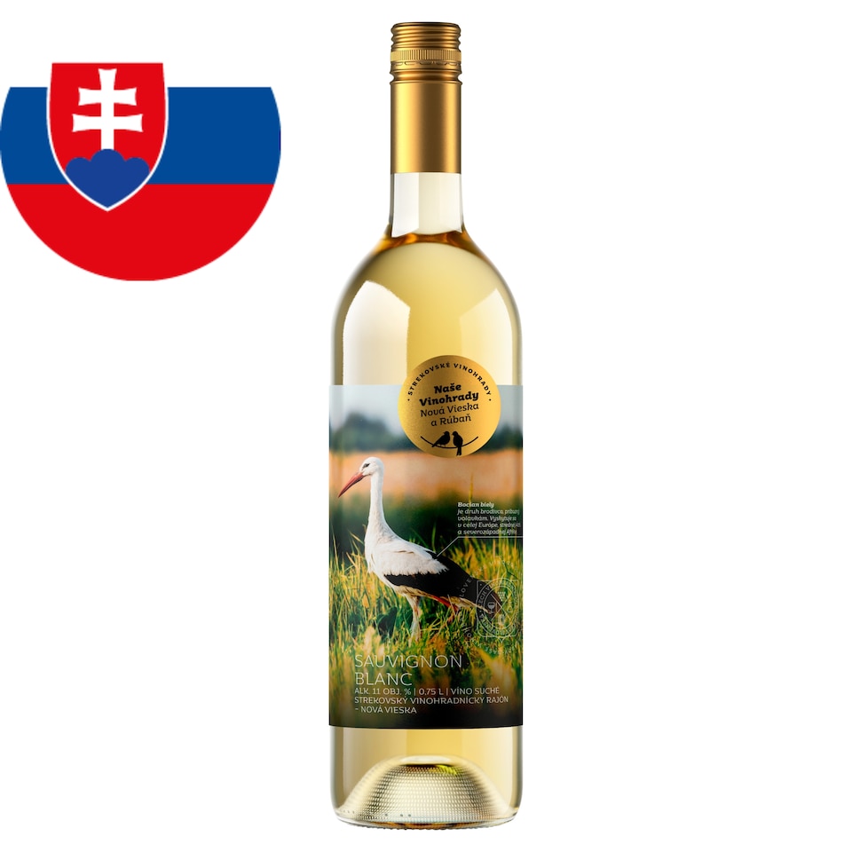 Naše Vinohrady Sauvignon Blanc D.S.C. Quality Varietal Dry Wine 0.75 L
