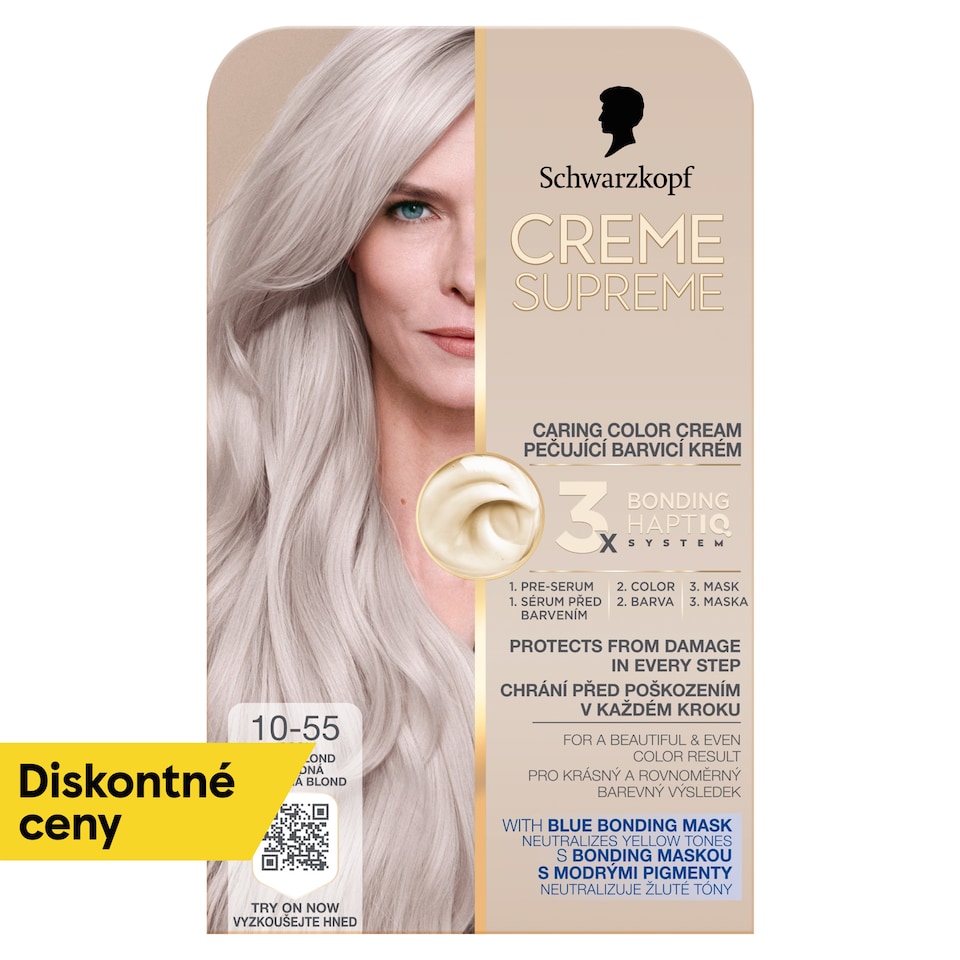 obrázok 1 z Creme Supreme Caring Color Cream 10-55 chladna strieborná blond