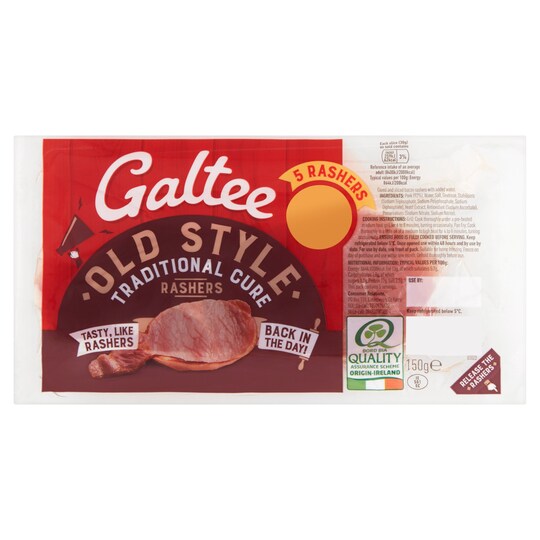 Galtee Old Style Back Bacon 5'S Rashers 150G Fls