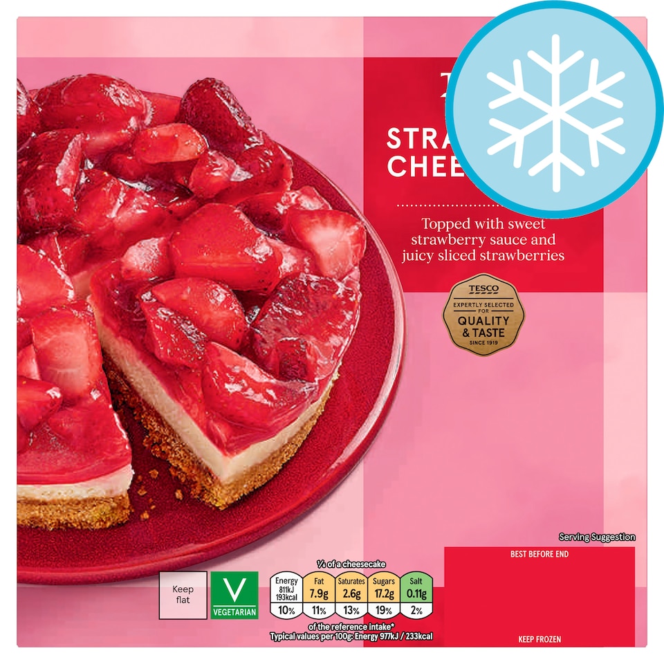 Tesco Strawberry Cheesecake 500G