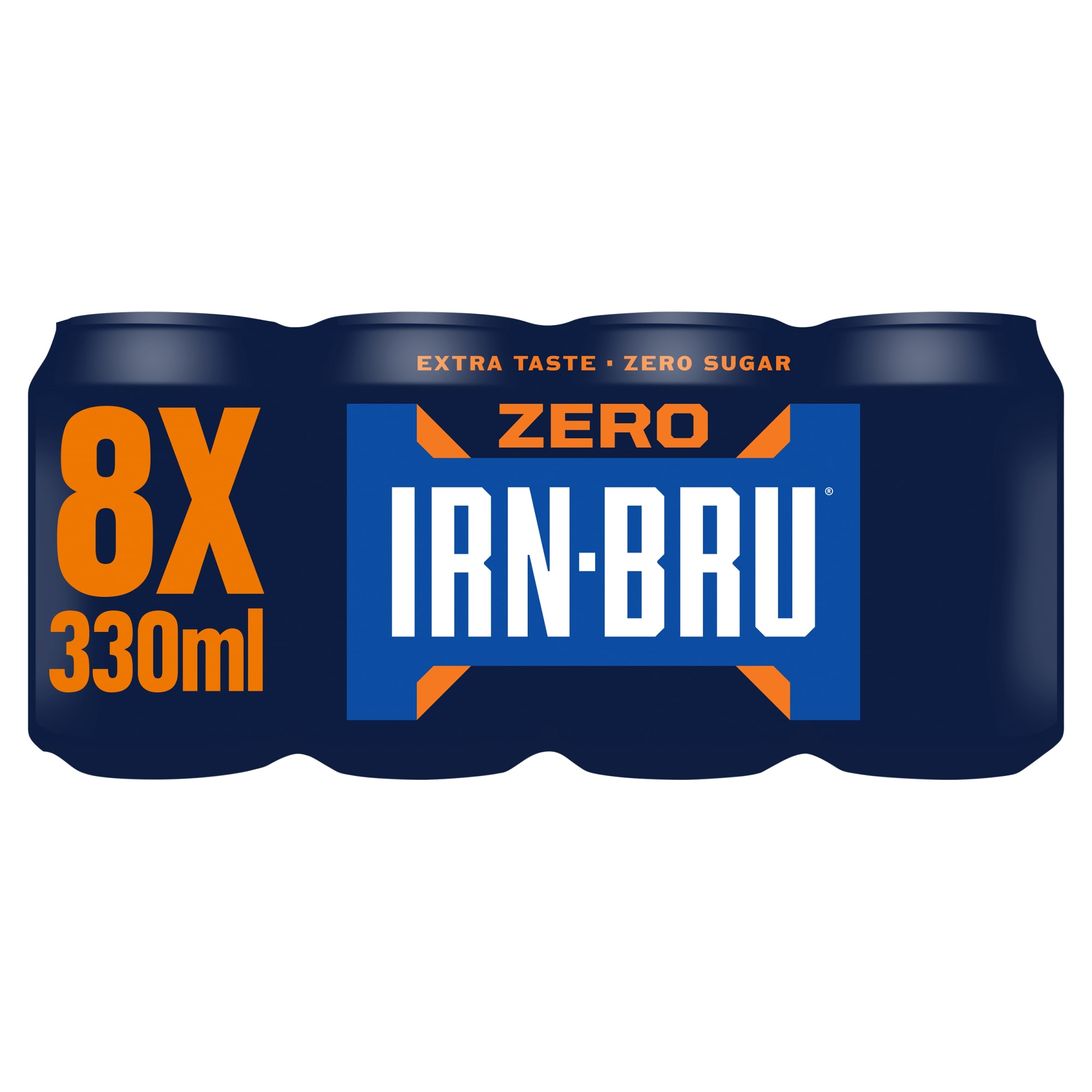 Irn-Bru Zero Sugar Soft Drink Multipack Cans 8x330ml