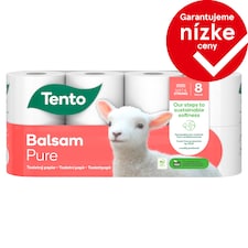 Tento Balsam Pure toaletný papier 3 vrstvy 8 kotúčov