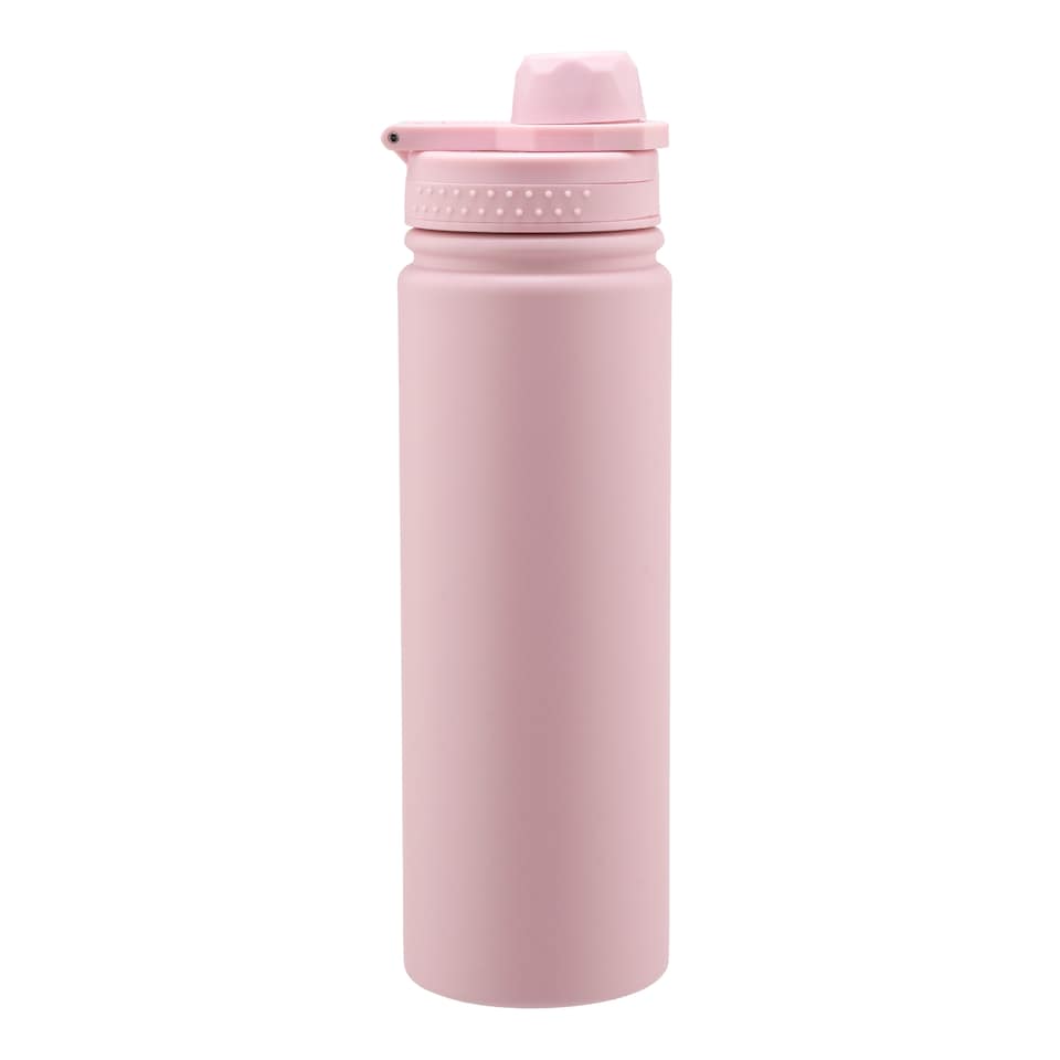 Tesco Pink Dual Water Bottle 650ml