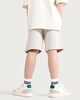 image 1 of F&F Boys Cotton Rich Drawstring Shorts in Stone