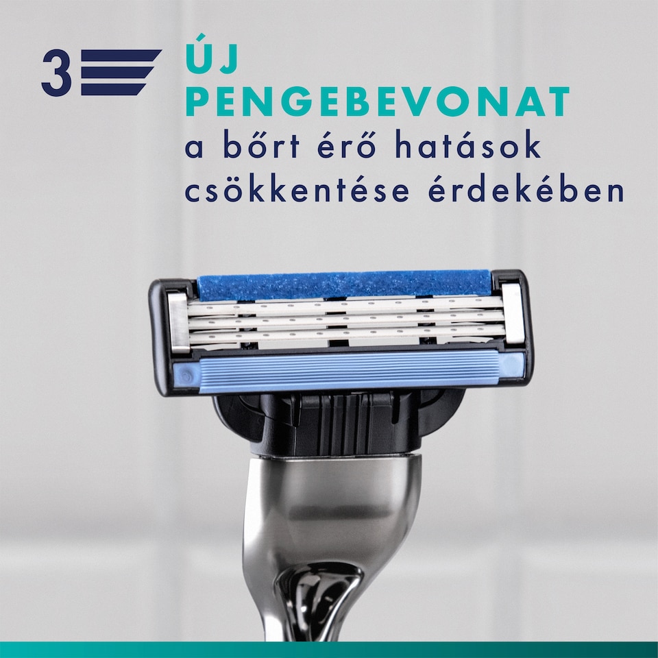 Gillette Mach3 Férfi Borotva, 1 db Gillette 3 Pengés Borotva, Gillette Borotvabetétek  1. kép