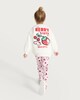 image 2 of Hello Kitty 2-Piece Cotton Rich Berry Cute Sweatshirt and Leggings Set in Multi Pink